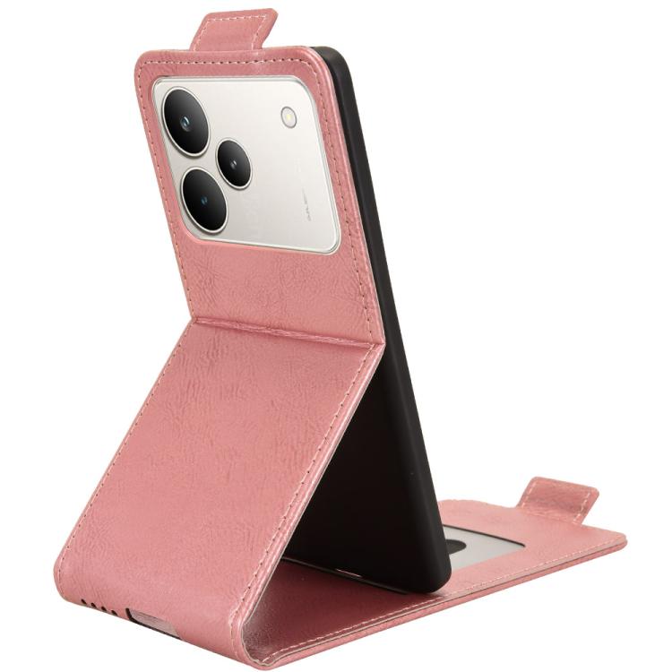 For Realme P4 5G Magnetic Vertical Flip Leather Phone Case with Buckle