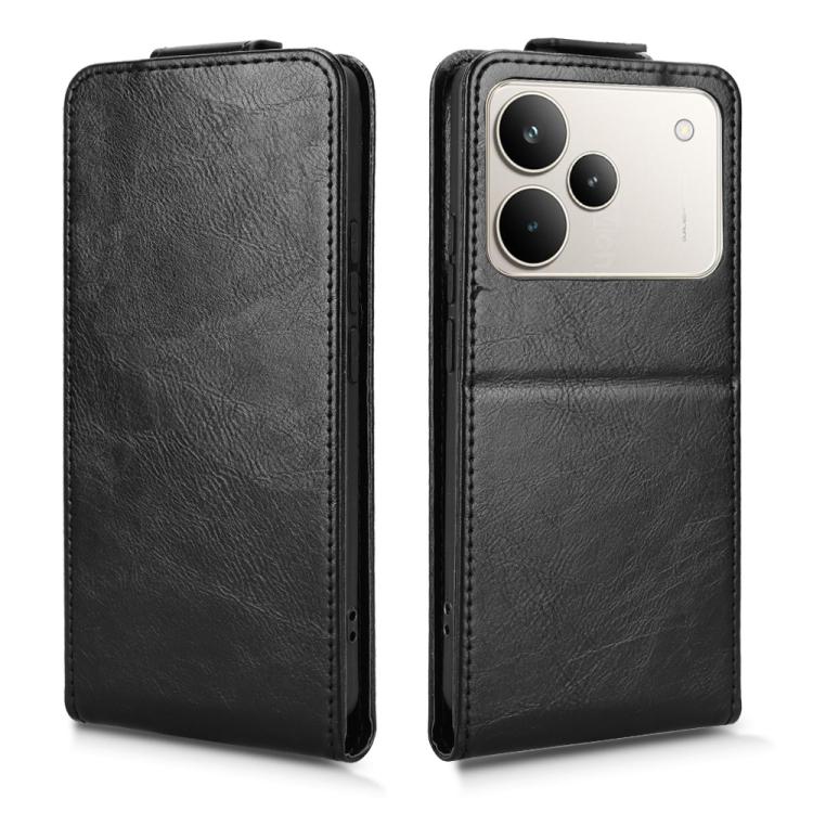 For Realme P4 Pro 5G Magnetic Vertical Flip Leather Phone Case with Buckle