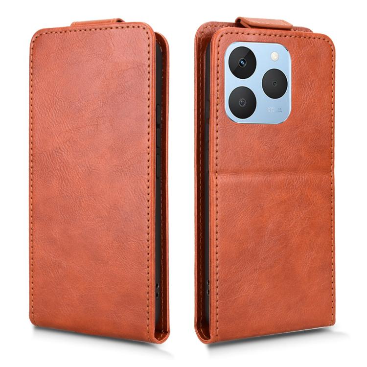 For Realme 15T 5G Magnetic Vertical Flip Leather Phone Case with Buckle