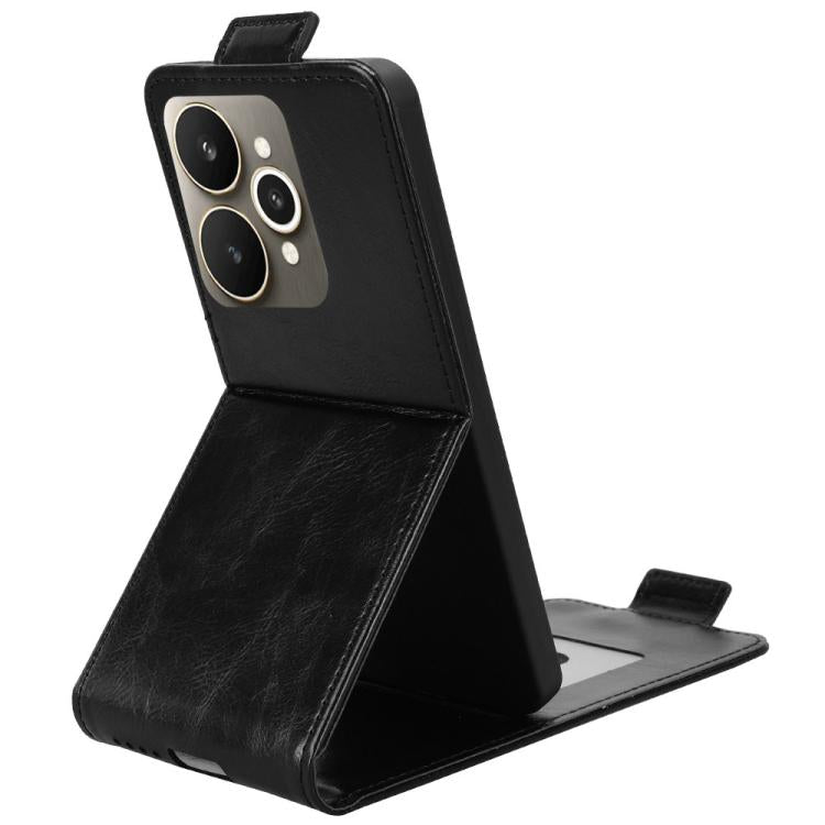 For Realme 15 SEA Magnetic Vertical Flip Leather Phone Case with Buckle