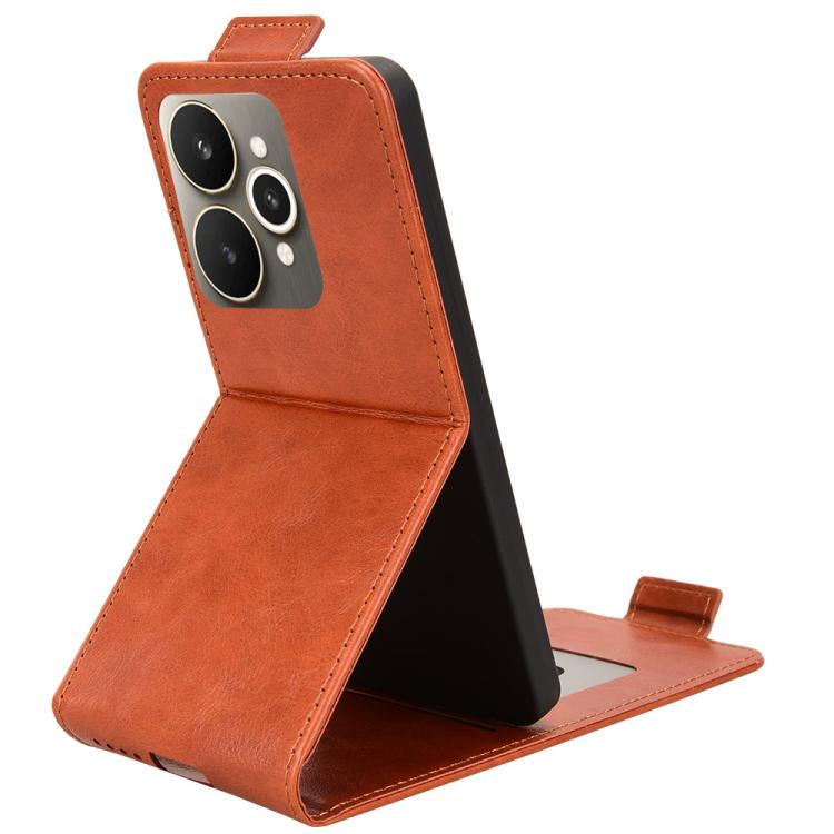 For Realme 15 SEA Magnetic Vertical Flip Leather Phone Case with Buckle