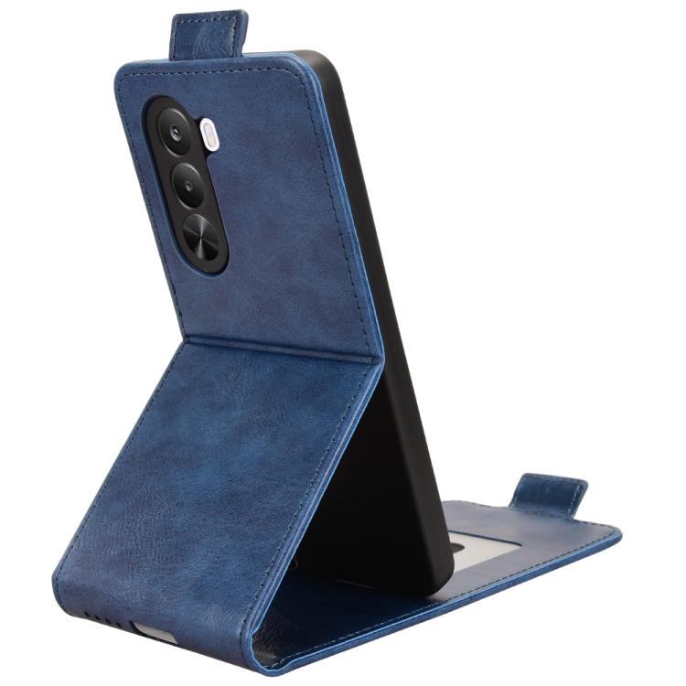 For Realme P4x 5G Magnetic Vertical Flip Leather Phone Case with Buckle