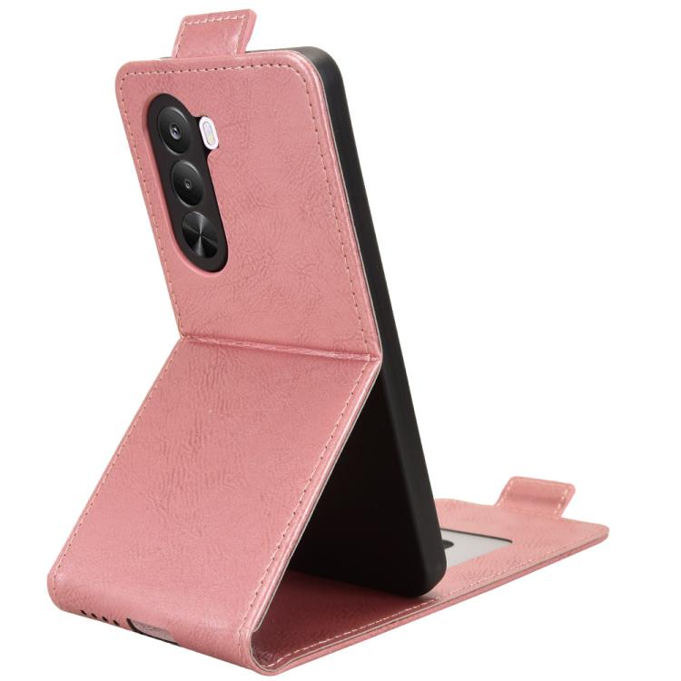 For Realme P4x 5G Magnetic Vertical Flip Leather Phone Case with Buckle