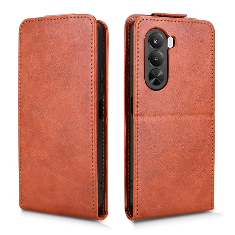 For Realme P4x 5G Magnetic Vertical Flip Leather Phone Case with Buckle