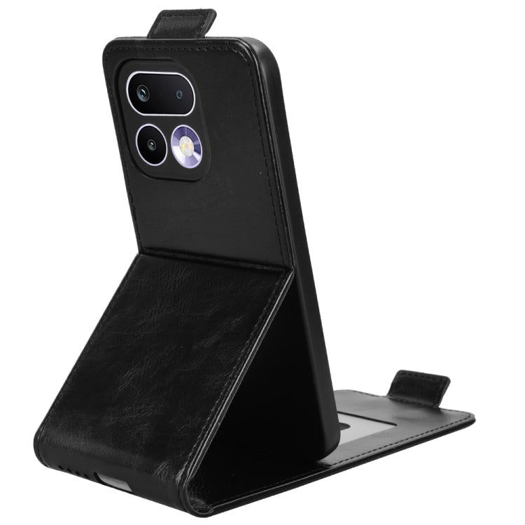 For Realme 16 Pro+ 5G Global Magnetic Vertical Flip Leather Phone Case with Buckle