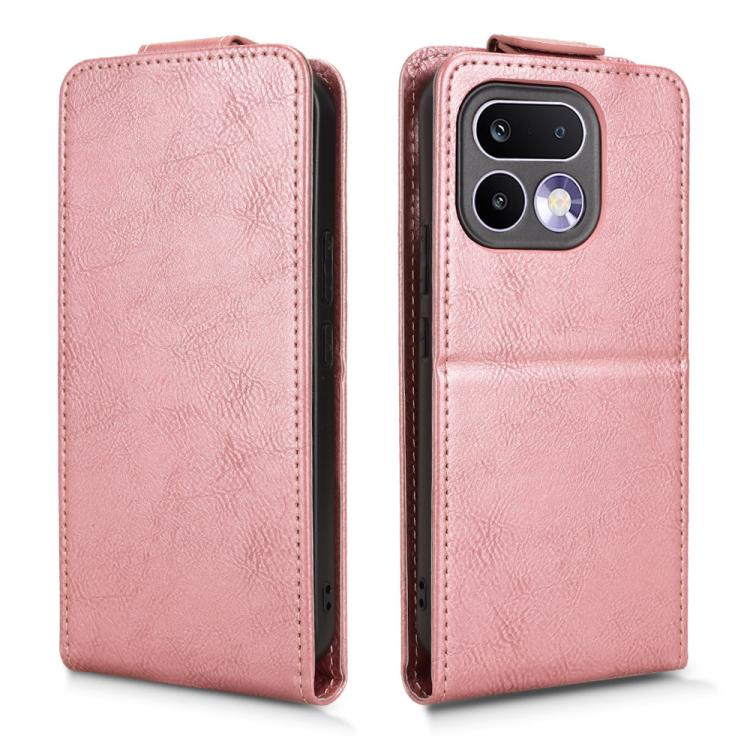 For Realme 16 Pro+ 5G Global Magnetic Vertical Flip Leather Phone Case with Buckle
