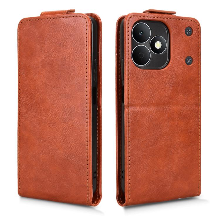 For Realme Note 80 4G Magnetic Vertical Flip Leather Phone Case with Buckle