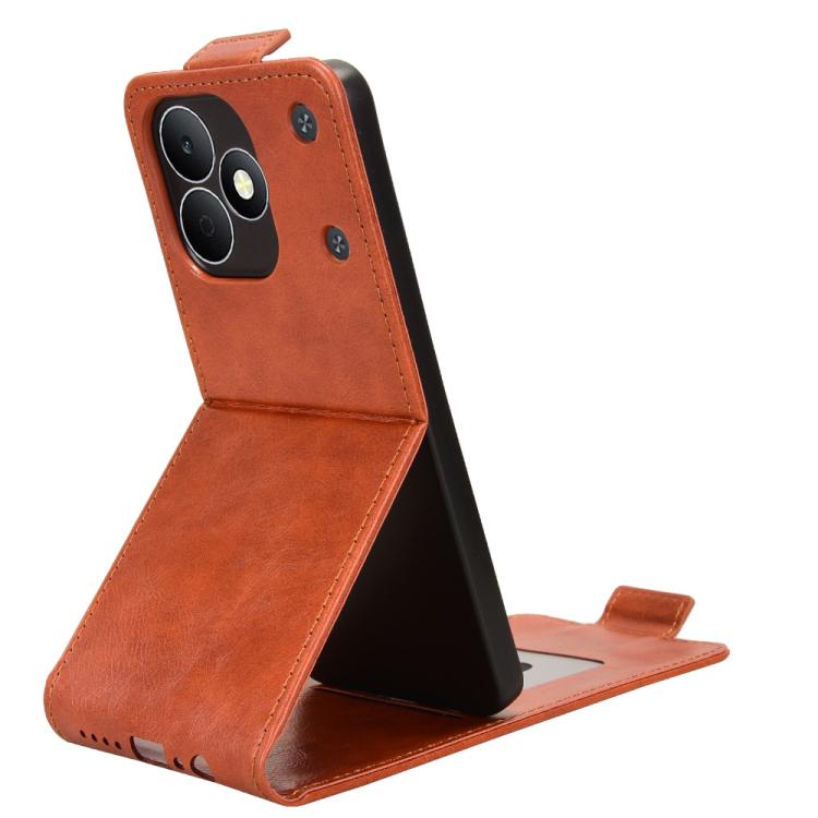 For Realme Note 80 4G Magnetic Vertical Flip Leather Phone Case with Buckle