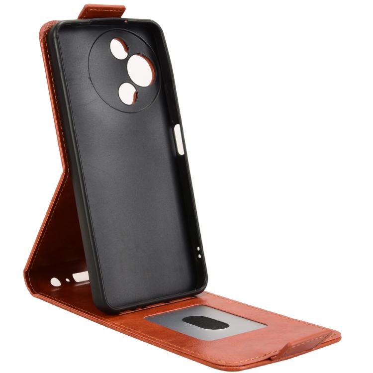 For TCL 60R 5G / 60 5G Magnetic Vertical Flip Leather Phone Case with Buckle