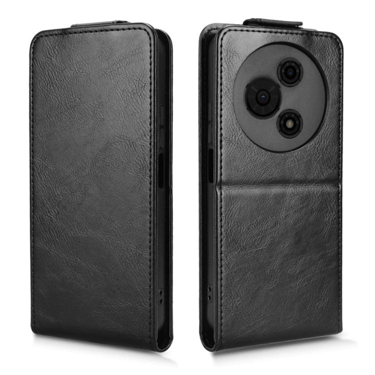 For TCL 605 Magnetic Vertical Flip Leather Phone Case with Buckle
