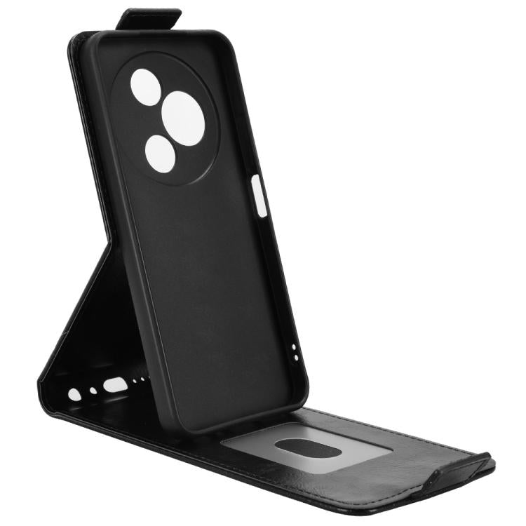 For TCL 605 Magnetic Vertical Flip Leather Phone Case with Buckle