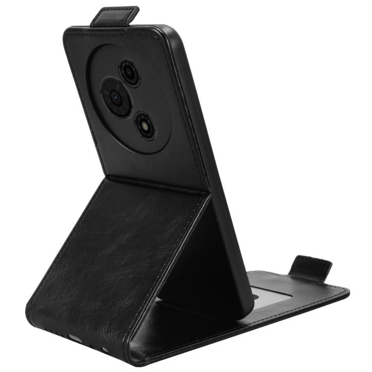 For TCL 605 Magnetic Vertical Flip Leather Phone Case with Buckle