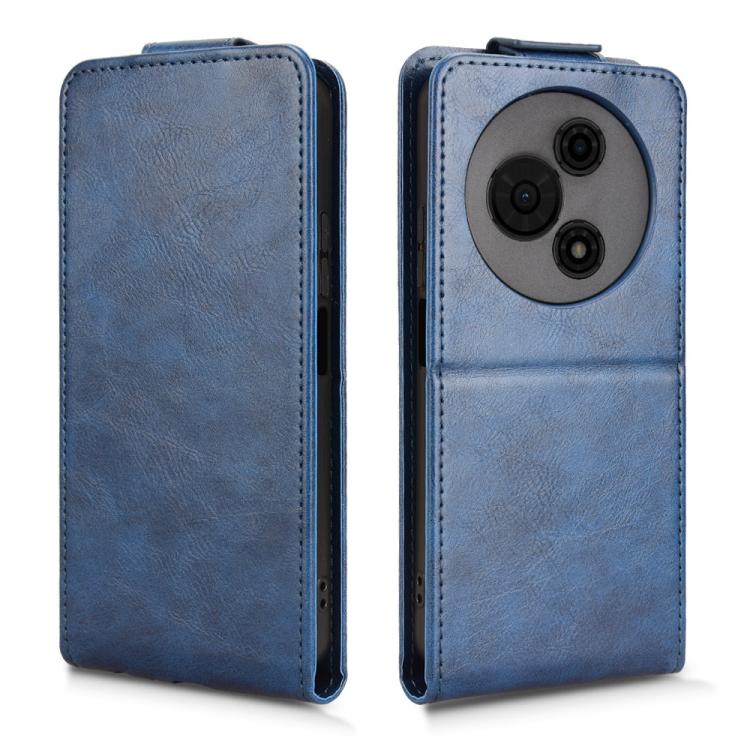 For TCL 605 Magnetic Vertical Flip Leather Phone Case with Buckle