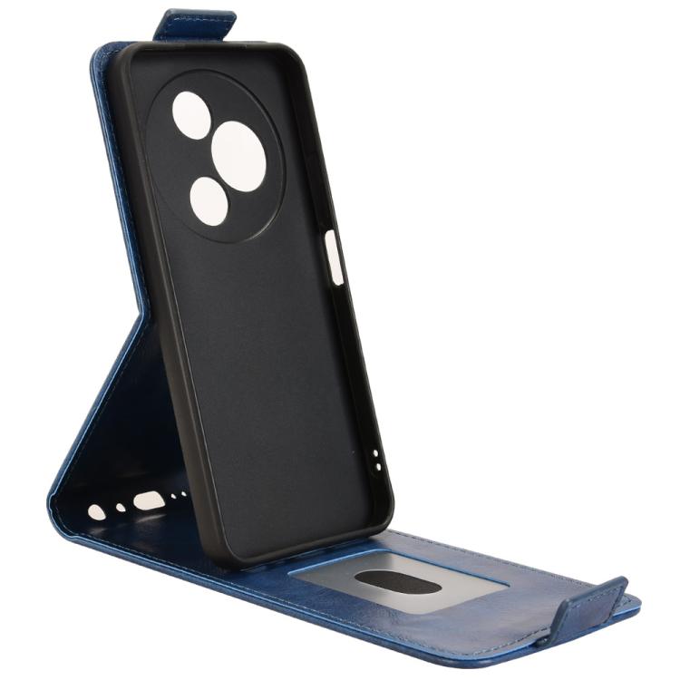For TCL 605 Magnetic Vertical Flip Leather Phone Case with Buckle