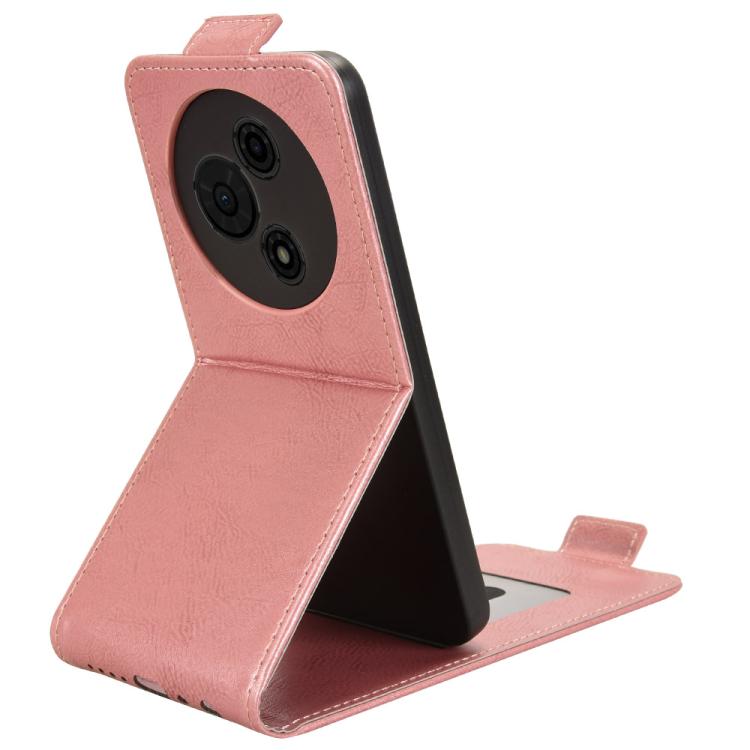 For TCL 605 Magnetic Vertical Flip Leather Phone Case with Buckle