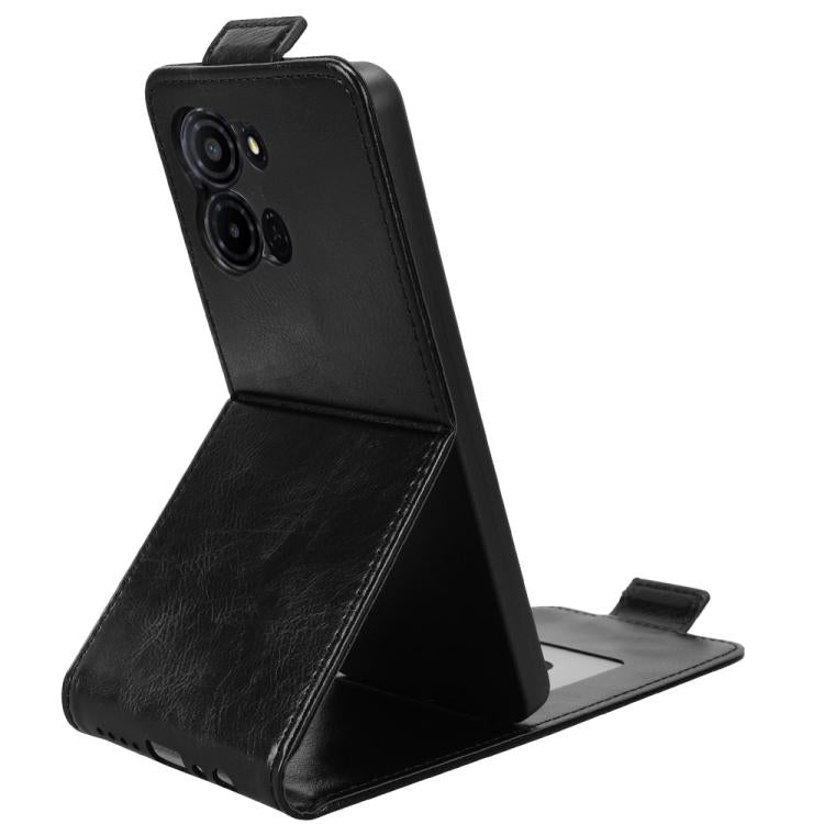 For TCL K32 5G / K33 5G Magnetic Vertical Flip Leather Phone Case with Buckle