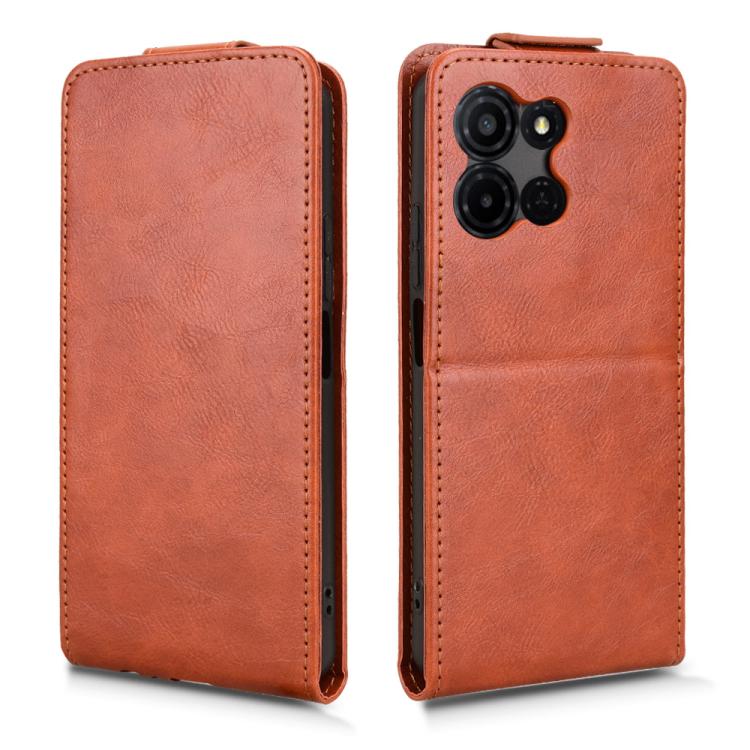 For TCL K32 5G / K33 5G Magnetic Vertical Flip Leather Phone Case with Buckle