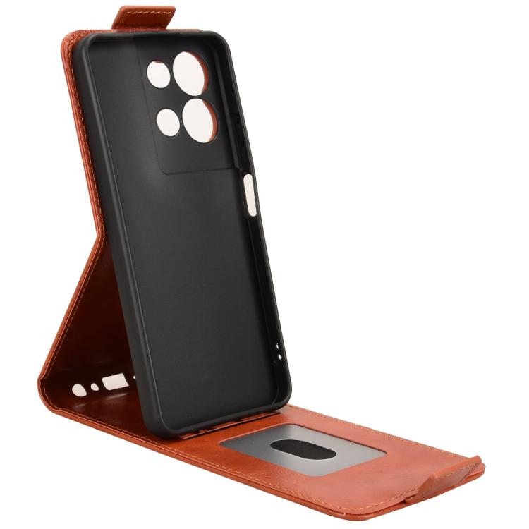 For TCL K32 5G / K33 5G Magnetic Vertical Flip Leather Phone Case with Buckle