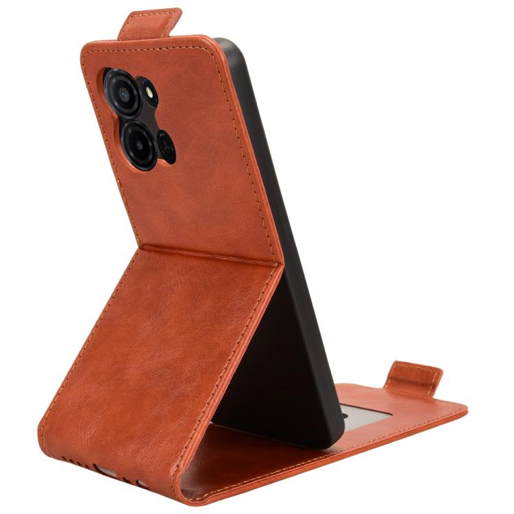 For TCL K32 5G / K33 5G Magnetic Vertical Flip Leather Phone Case with Buckle