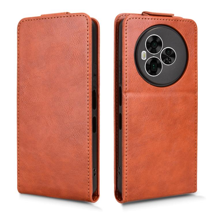 For TCL NxtPaper 60 Ultra 5G Magnetic Vertical Flip Leather Phone Case with Buckle
