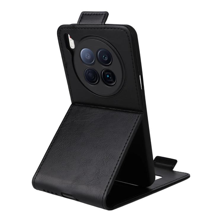 For Tecno Camon 40 Premier Magnetic Vertical Flip Leather Phone Case with Buckle