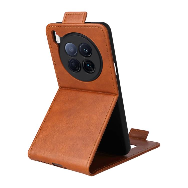For Tecno Camon 40 Premier Magnetic Vertical Flip Leather Phone Case with Buckle