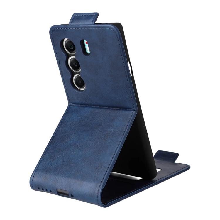 For Tecno Camon 40 4G Magnetic Vertical Flip Leather Phone Case with Buckle