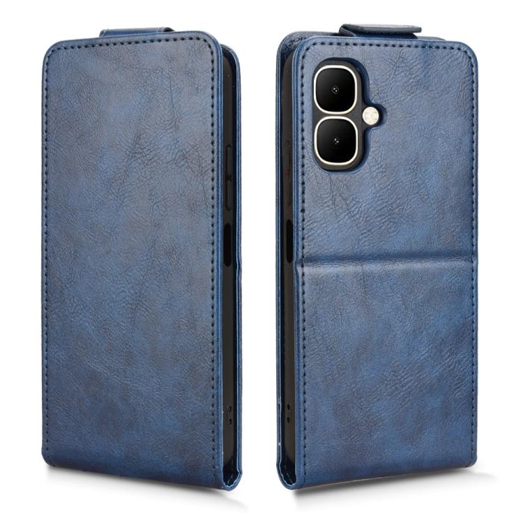 For Tecno Pop 10 / Infinix Smart 10 4G Magnetic Vertical Flip Leather Phone Case with Buckle