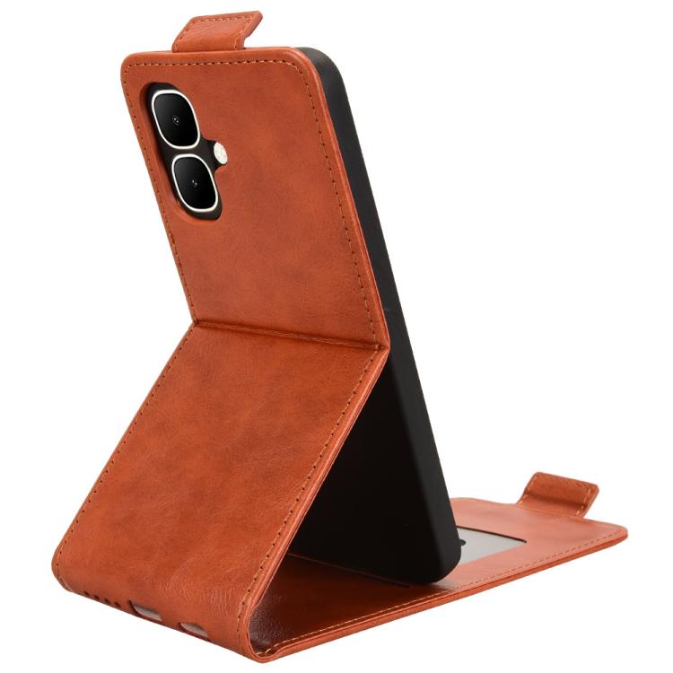 For Tecno Pop 10 / Infinix Smart 10 4G Magnetic Vertical Flip Leather Phone Case with Buckle