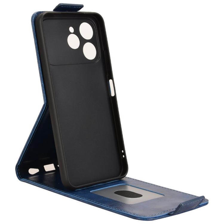 For Tecno Spark 40 4G Magnetic Vertical Flip Leather Phone Case with Buckle