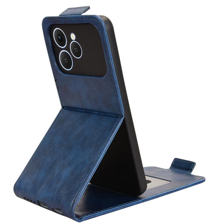 For Tecno Spark 40 4G Magnetic Vertical Flip Leather Phone Case with Buckle