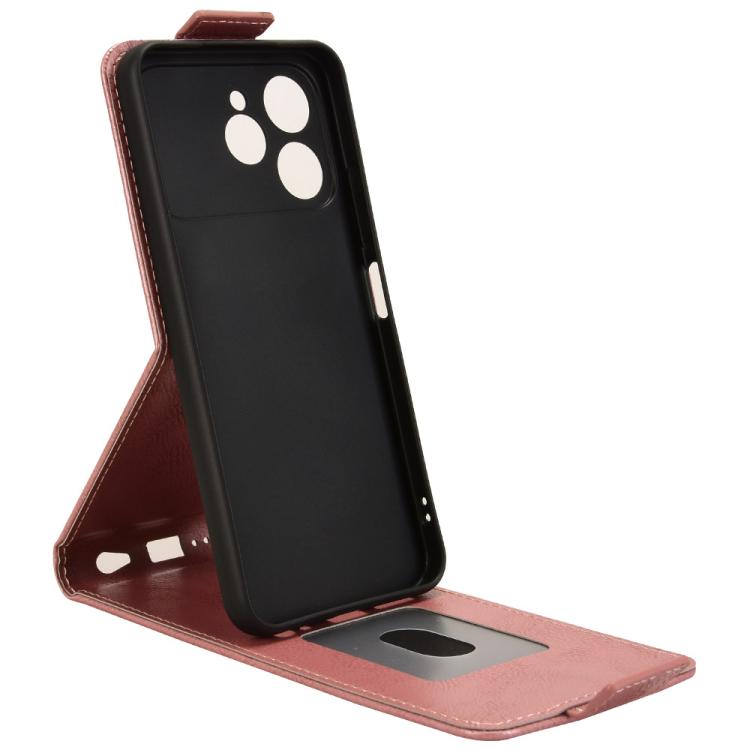 For Tecno Spark 40 4G Magnetic Vertical Flip Leather Phone Case with Buckle