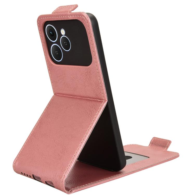 For Tecno Spark 40 4G Magnetic Vertical Flip Leather Phone Case with Buckle