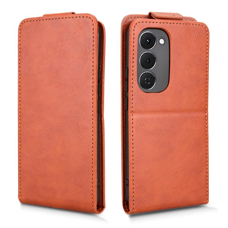 For Tecno Spark 40 Pro+ 4G Magnetic Vertical Flip Leather Phone Case with Buckle