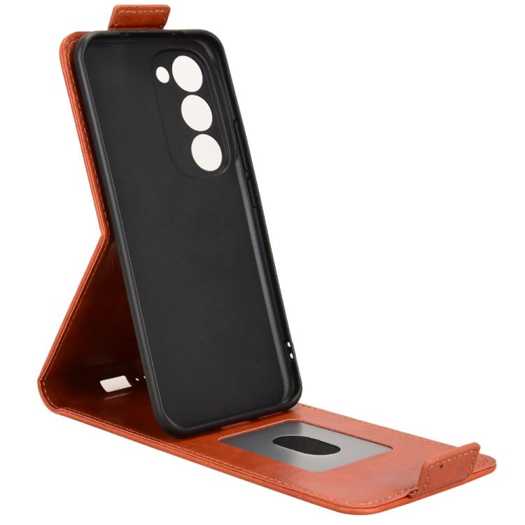 For Tecno Spark 40 Pro+ 4G Magnetic Vertical Flip Leather Phone Case with Buckle