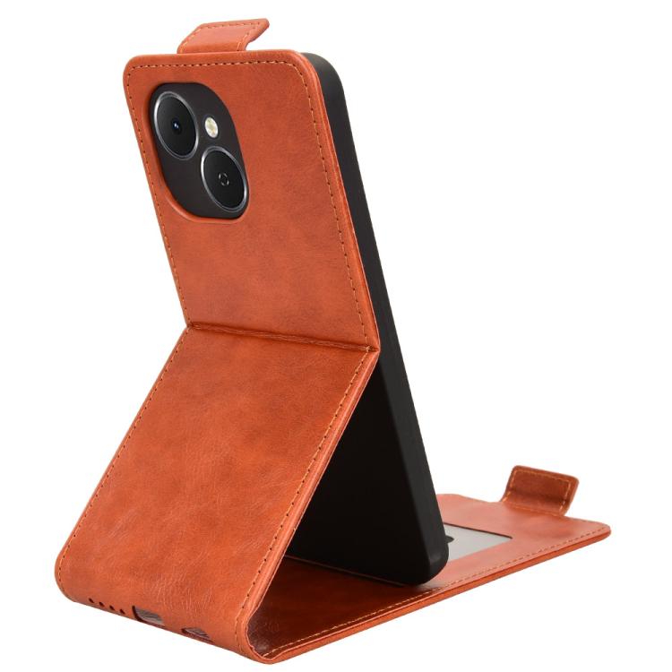 For Tecno Spark 40C Magnetic Vertical Flip Leather Phone Case with Buckle