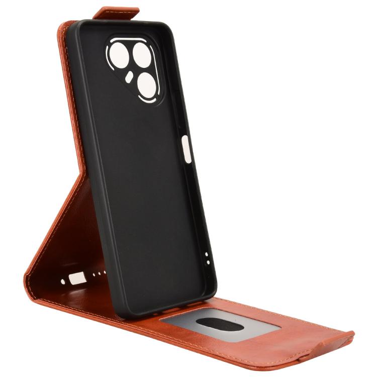 For Tecno Pova 7 5G Magnetic Vertical Flip Leather Phone Case with Buckle