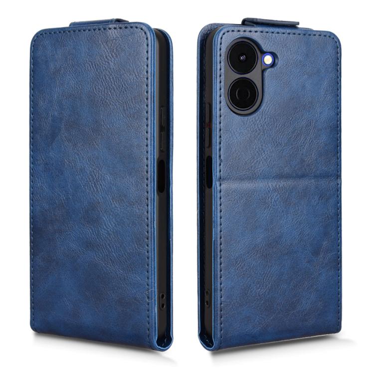 For Tenco Spark Go 3 Magnetic Vertical Flip Leather Phone Case with Buckle
