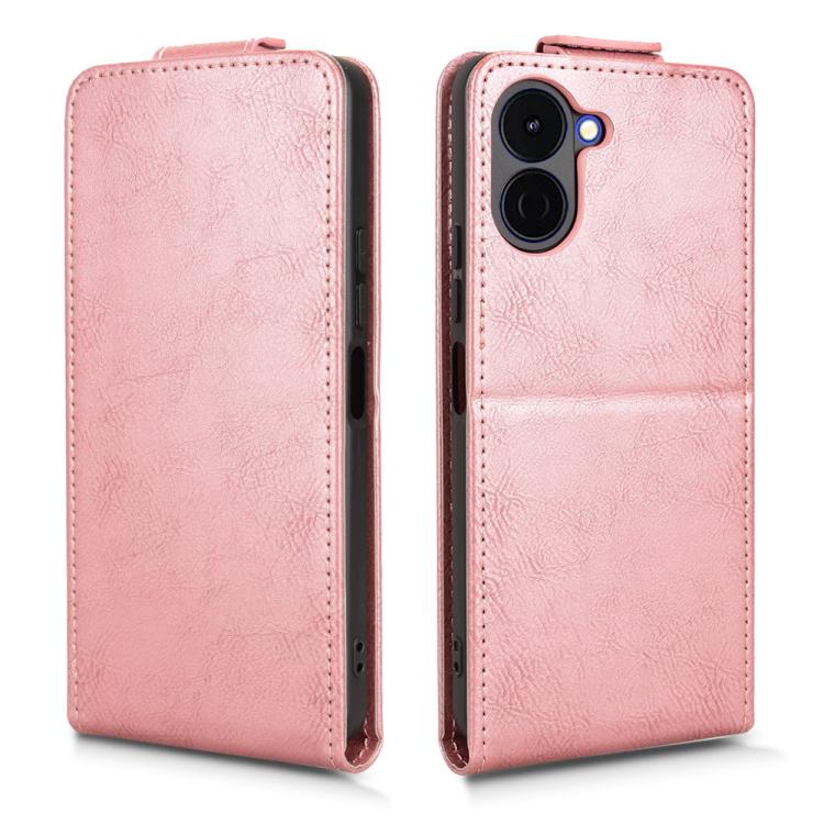 For Tenco Spark Go 3 Magnetic Vertical Flip Leather Phone Case with Buckle