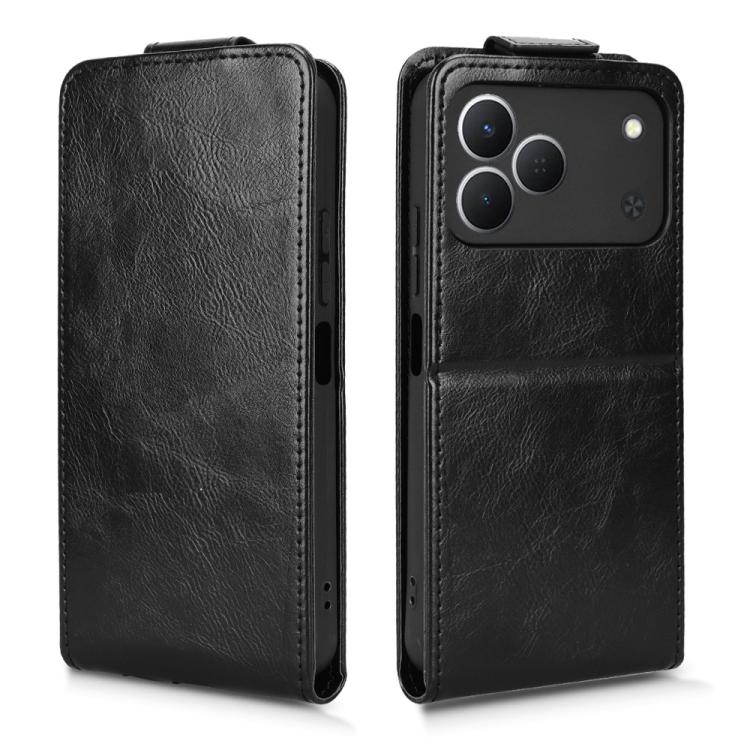 For Tecno Spark 50 4G Magnetic Vertical Flip Leather Phone Case with Buckle