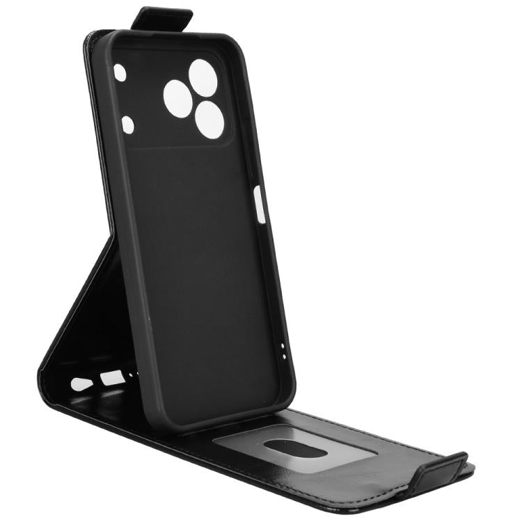 For Tecno Spark 50 4G Magnetic Vertical Flip Leather Phone Case with Buckle