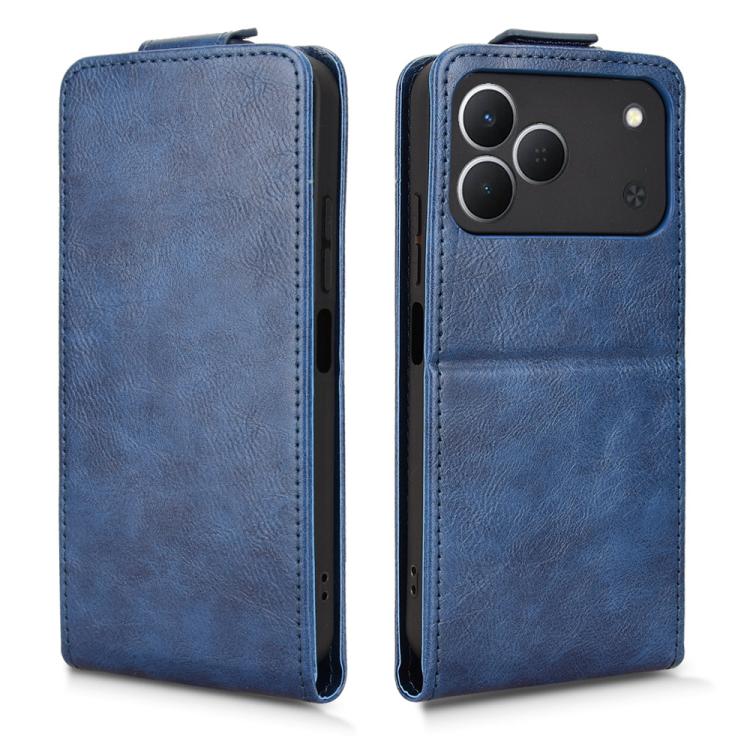 For Tecno Spark 50 4G Magnetic Vertical Flip Leather Phone Case with Buckle