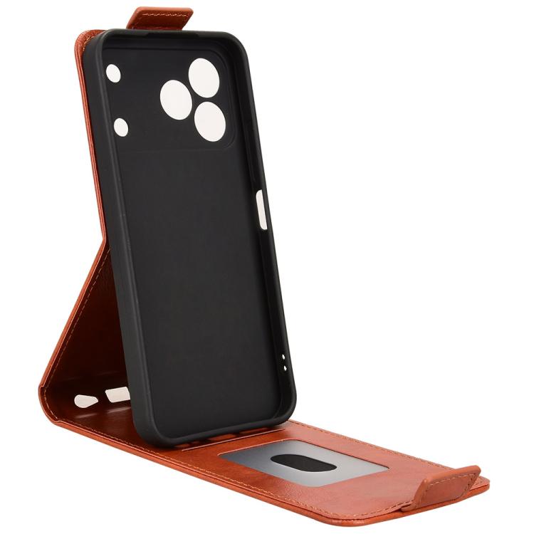 For Tecno Spark 50 4G Magnetic Vertical Flip Leather Phone Case with Buckle