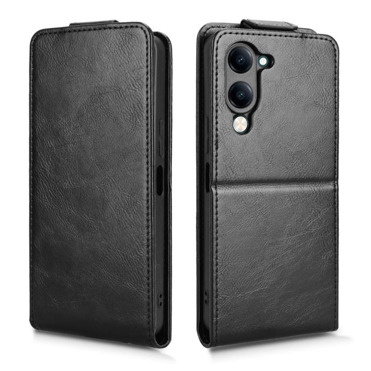 For vivo Y04 4G / Y29s 5G Magnetic Vertical Flip Leather Phone Case with Buckle