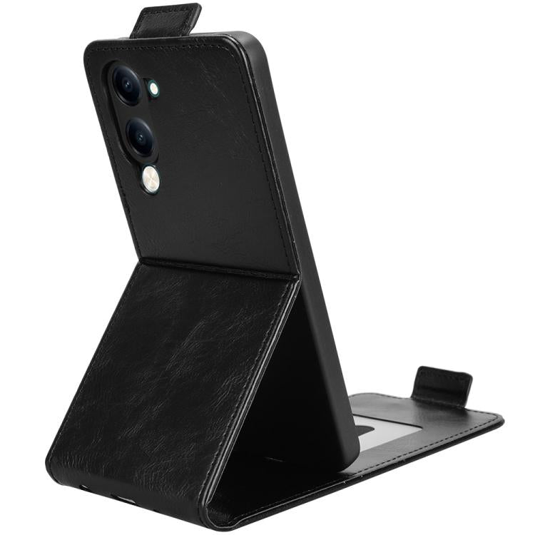 For vivo Y04 4G / Y29s 5G Magnetic Vertical Flip Leather Phone Case with Buckle