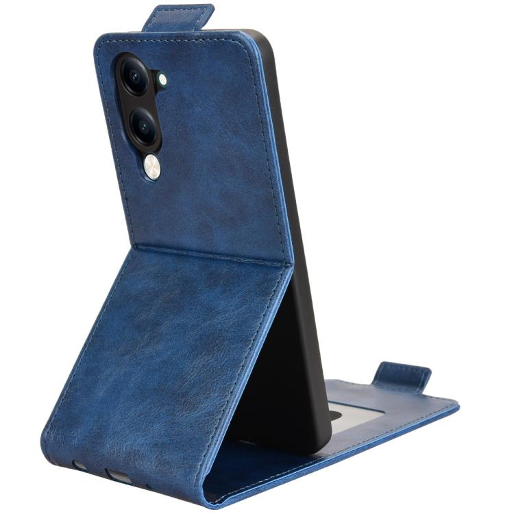 For vivo Y04 4G / Y29s 5G Magnetic Vertical Flip Leather Phone Case with Buckle