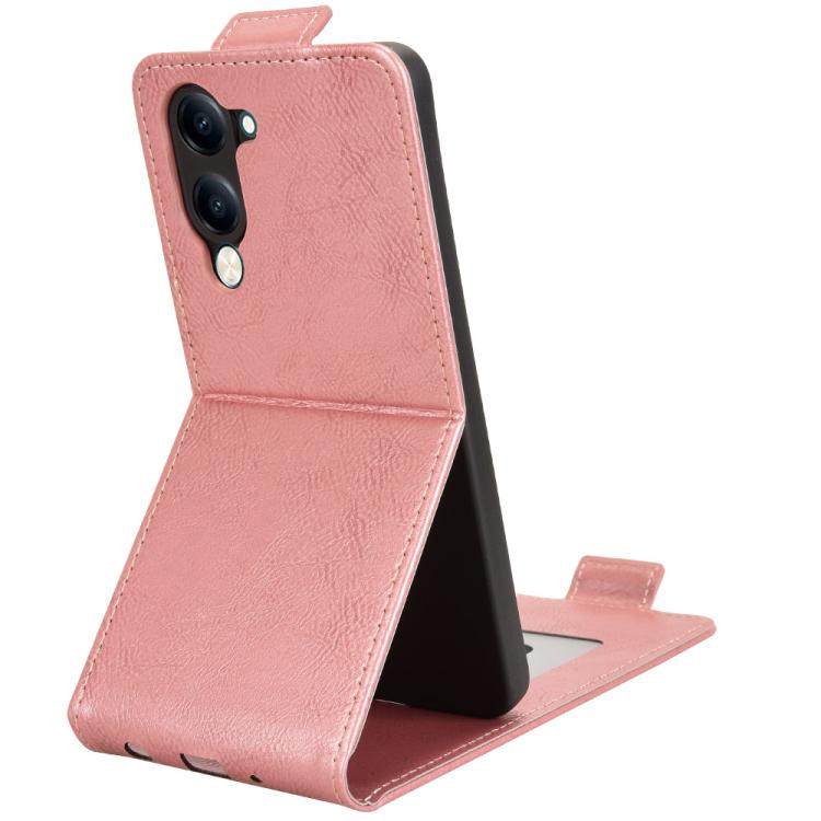 For vivo Y04 4G / Y29s 5G Magnetic Vertical Flip Leather Phone Case with Buckle