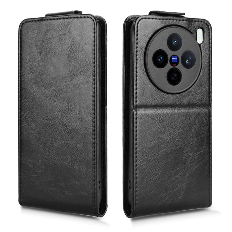 For vivo X200s 5G Magnetic Vertical Flip Leather Phone Case with Buckle