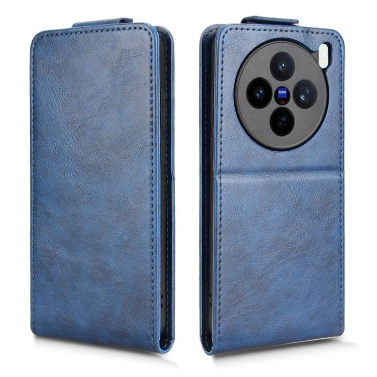 For vivo X200s 5G Magnetic Vertical Flip Leather Phone Case with Buckle