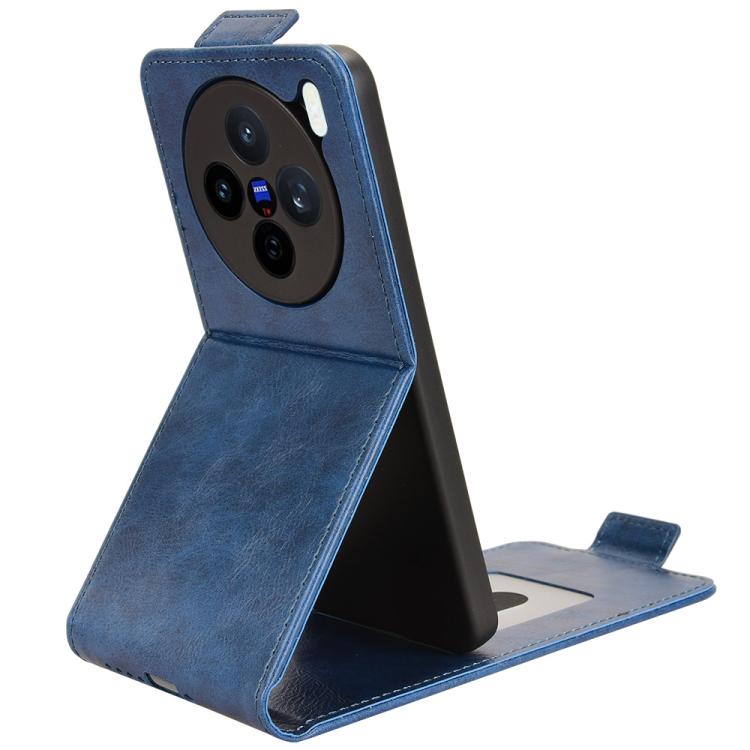 For vivo X200s 5G Magnetic Vertical Flip Leather Phone Case with Buckle